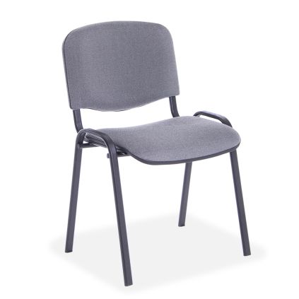 Konferenční židle Viva, černé nohy, šedá