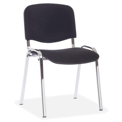 Konferenční židle Viva, chromované nohy, černá